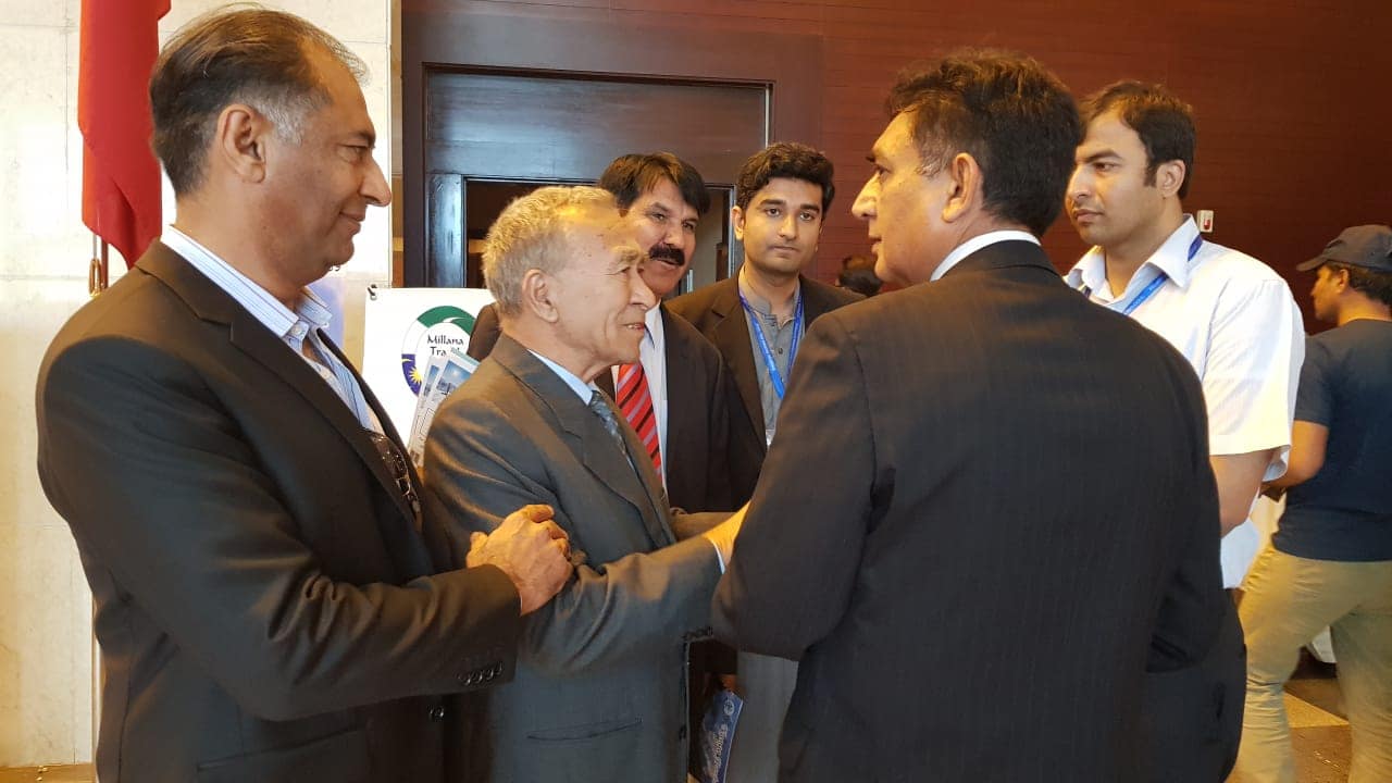 CEO Nanga Parbat Treks and Tours Lt Col (R) Abrar Ismail with legendary mountaineer Engr Ashraf Aman